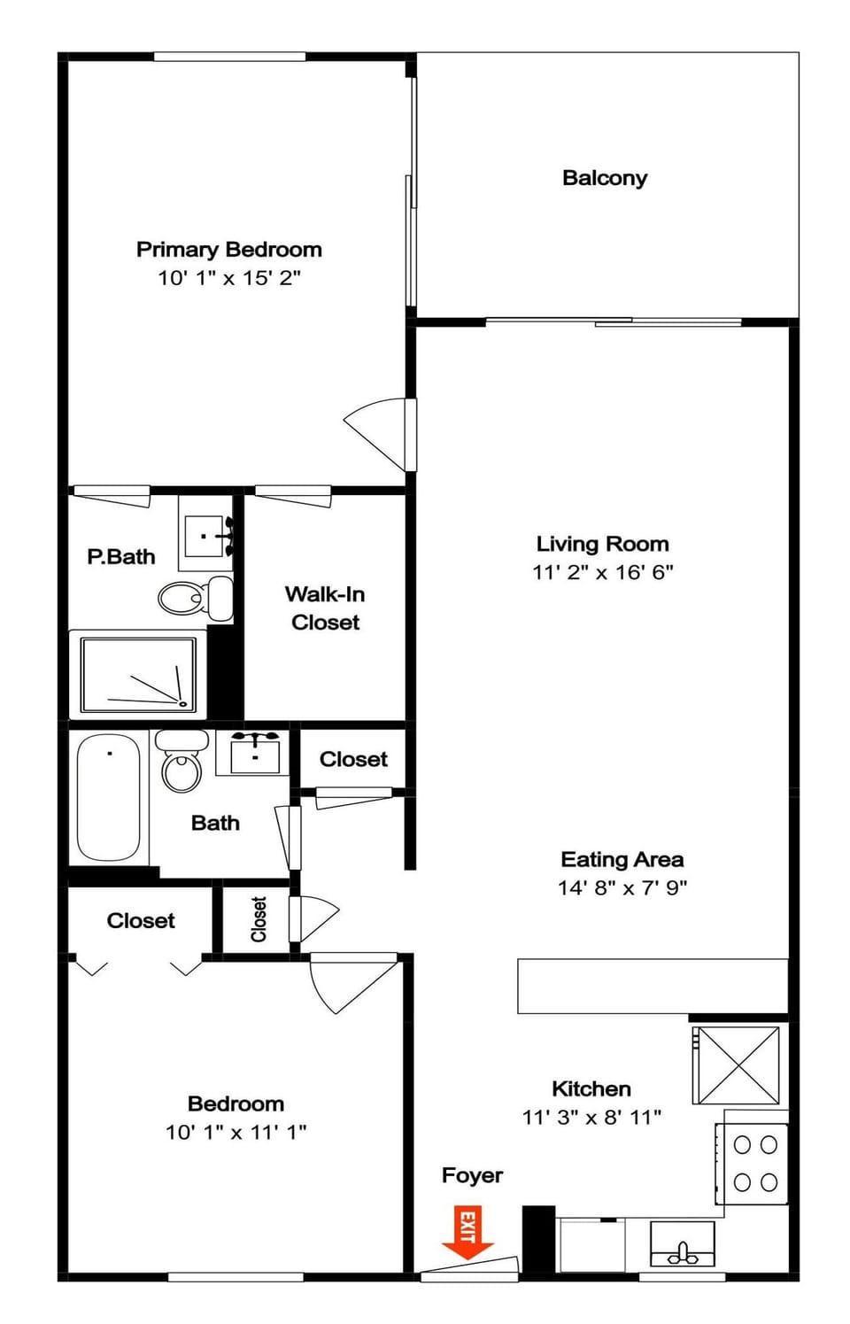 Seaside 506 Floor Plan