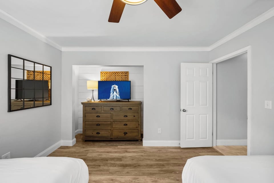 Guest Bedroom with Two Full Beds