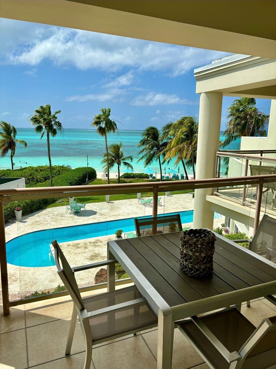 The view from the balcony