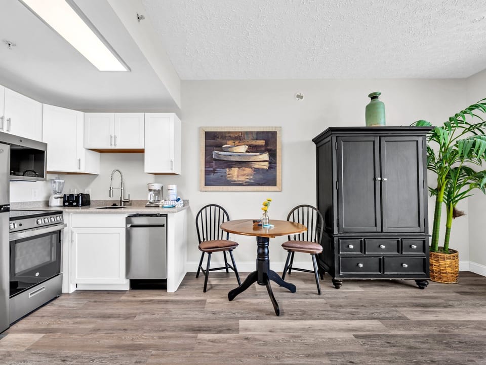 Dining and kitchen