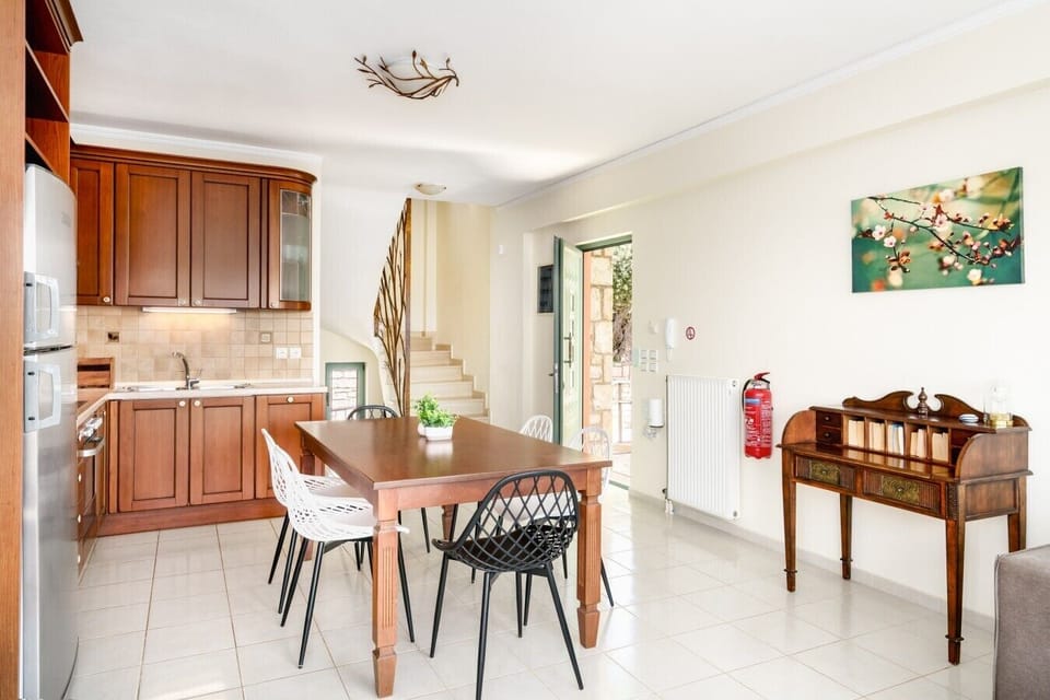 Spacious dining area, perfect for meals together.