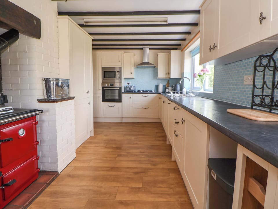 Fridge, microwave, dishwasher, toaster