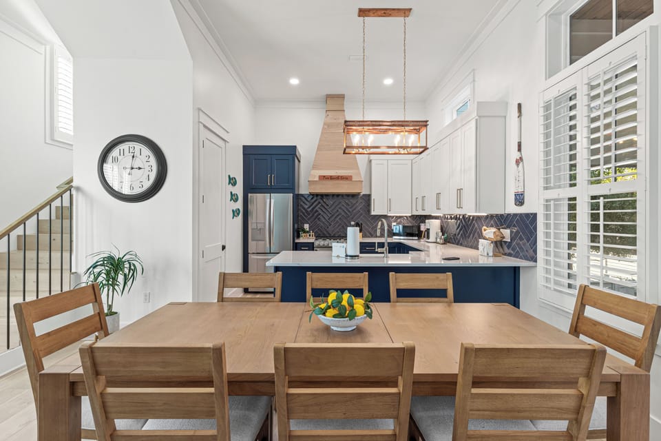 Your open kitchen flows seamlessly into the dining space, creating the perfect spot for memorable meals together.