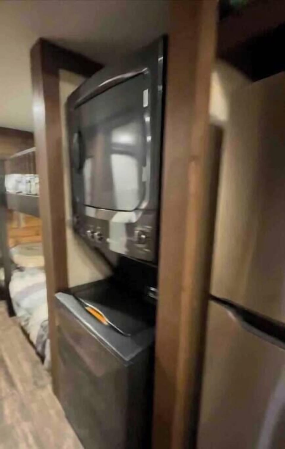washer and dryer stacked unit