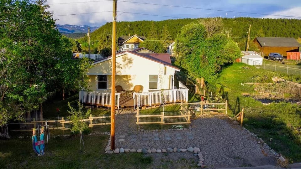 Aerial view from the front.