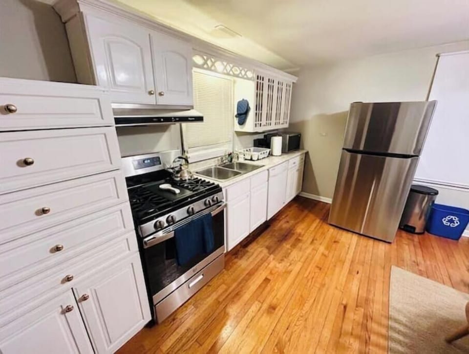 Fully equipped kitchen for all your cooking needs.