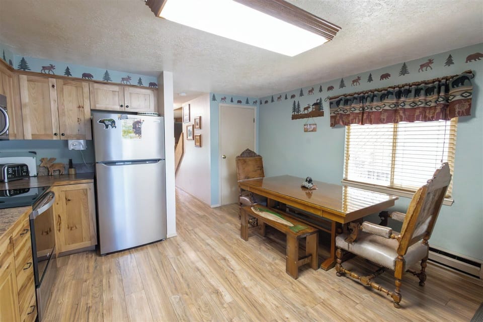 Townhome, Balcony | Private kitchen | Coffee/tea maker, electric kettle, highchair