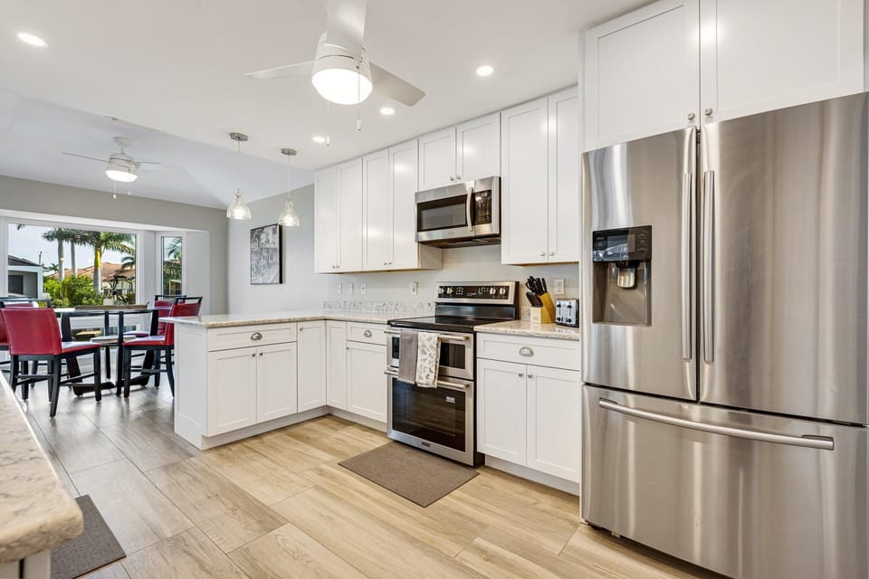 Kitchen with luxurious appliances