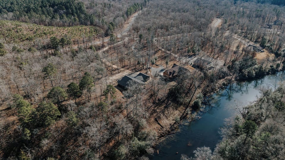 The house is set on 2 acres, offering space and privacy.