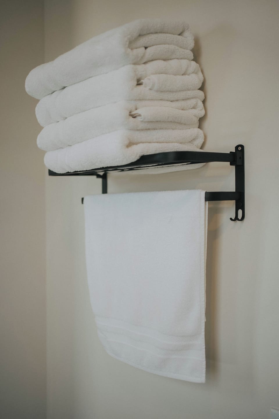 Deluxe Suite, 2 Double Beds | Bathroom | Shower, hair dryer, towels, soap
