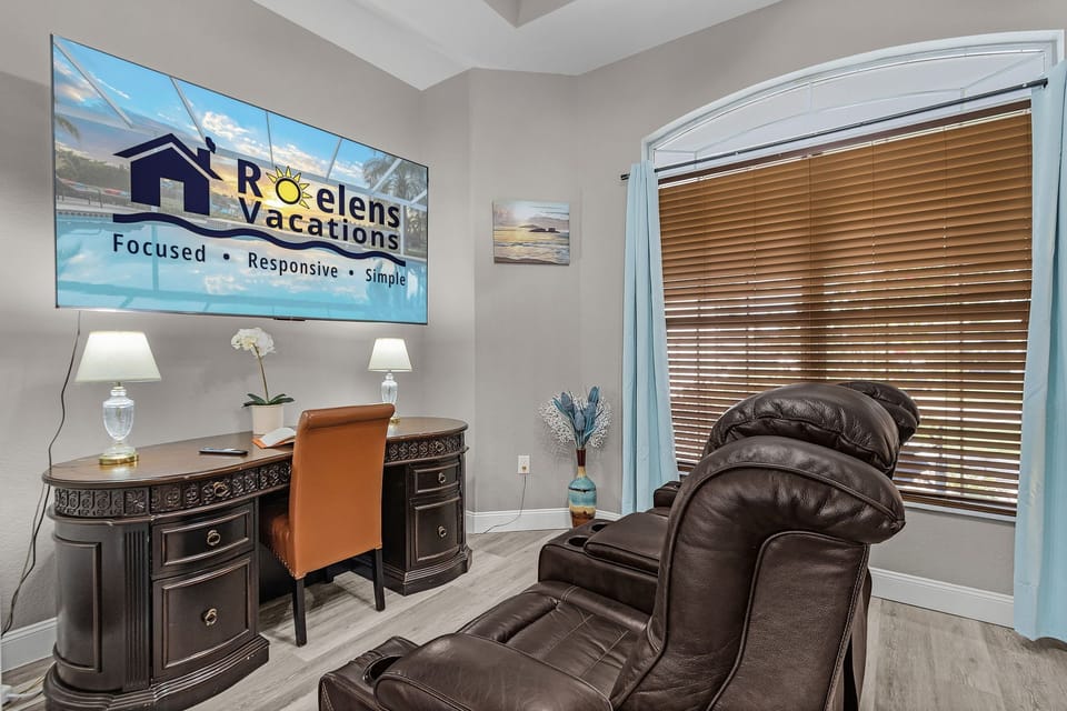 Theater room and work space