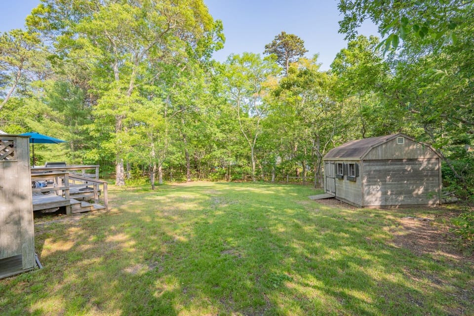 Spacious backyard
