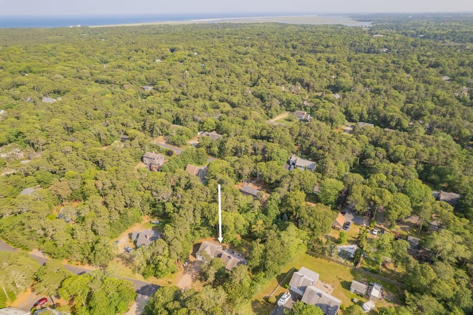 Aerial view of property