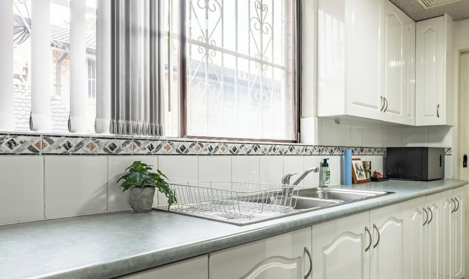 Clean kitchen space for light meal preparation