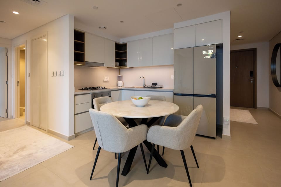 Deluxe Apartment, City View | Private kitchen | Coffee/tea maker, electric kettle
