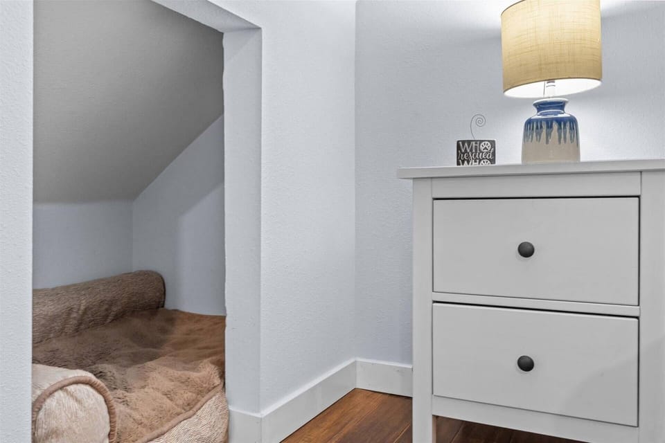 Even a cozy place for your dog to get a good night's rest!