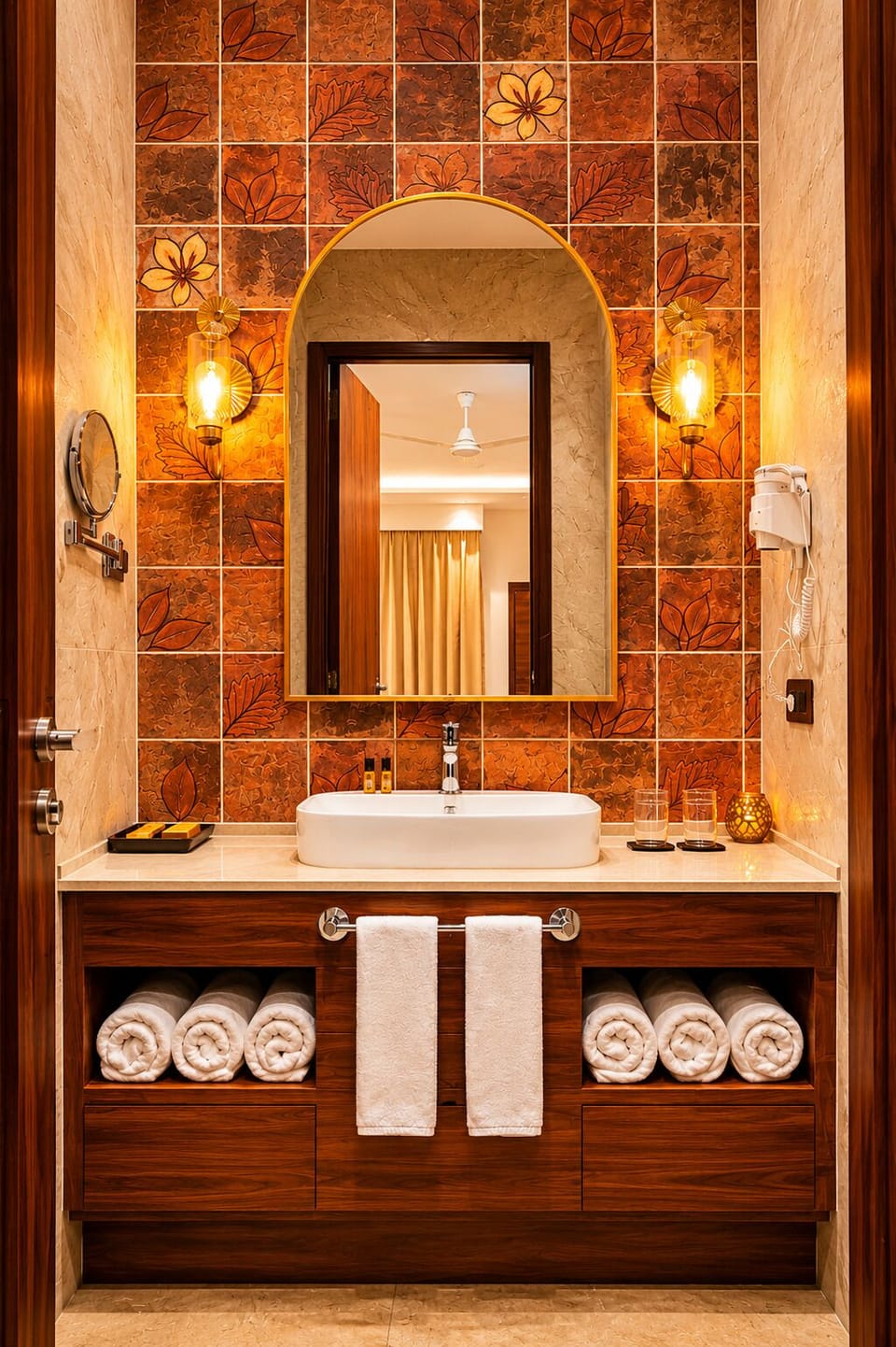 Royal Heritage Room | Bathroom | Shower, hair dryer, slippers, towels