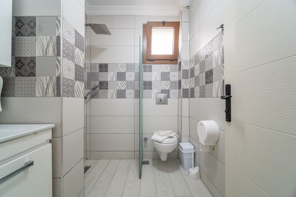 Triple Room | Bathroom | Shower, hair dryer, towels, soap