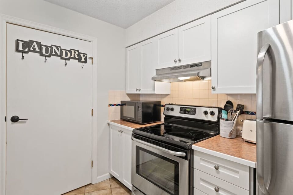 Fully equipped modern kitchen with all essentials for easy cooking.