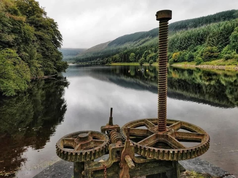 Top of the Ponsticill reservoir