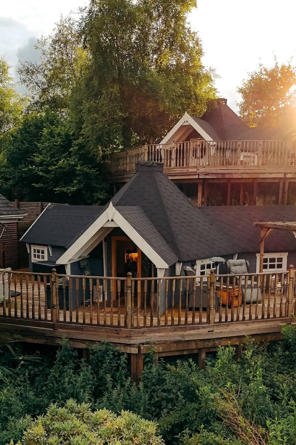 The golden hour at The Cabins