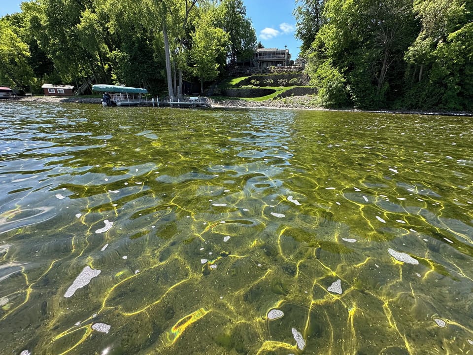 Clear, beautiful water.