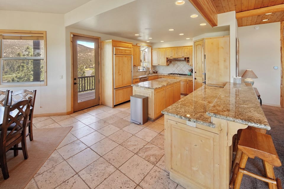 Large kitchen for easy meals or take out meals.  