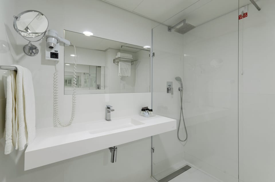 Double or Twin Room | Bathroom | Rainfall showerhead, free toiletries, hair dryer, towels