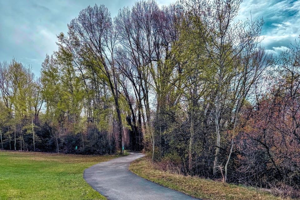 The neighborhood around the home has a playground and beautiful walking paths.
