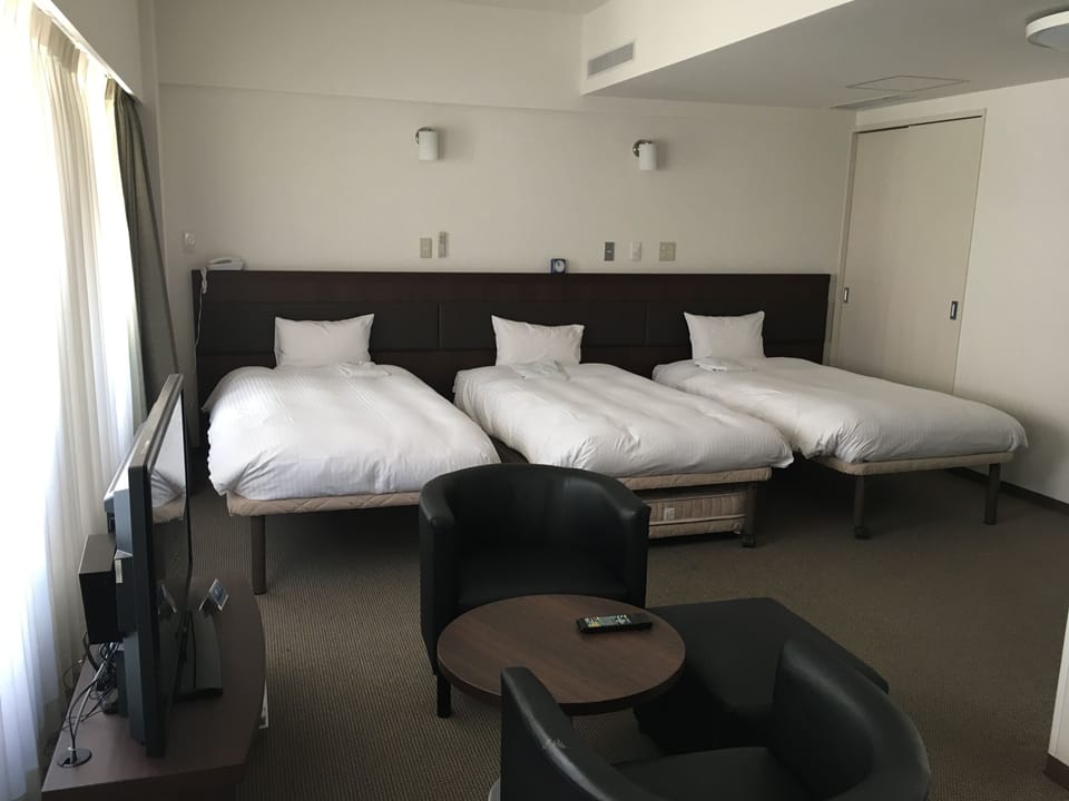 Family Room, Non Smoking (3-5 people use) | Down comforters, desk, blackout drapes, iron/ironing board