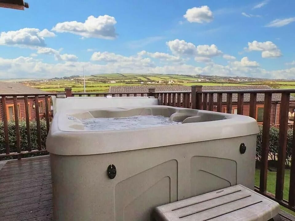 Hot tub on private deck