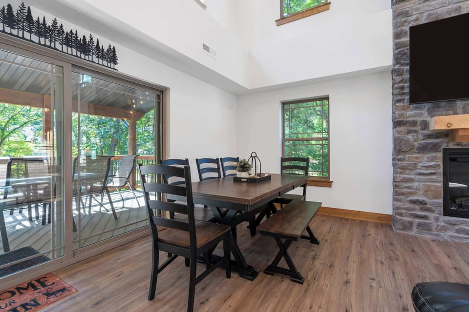 Make mealtime memories together at the dining table, seating 7