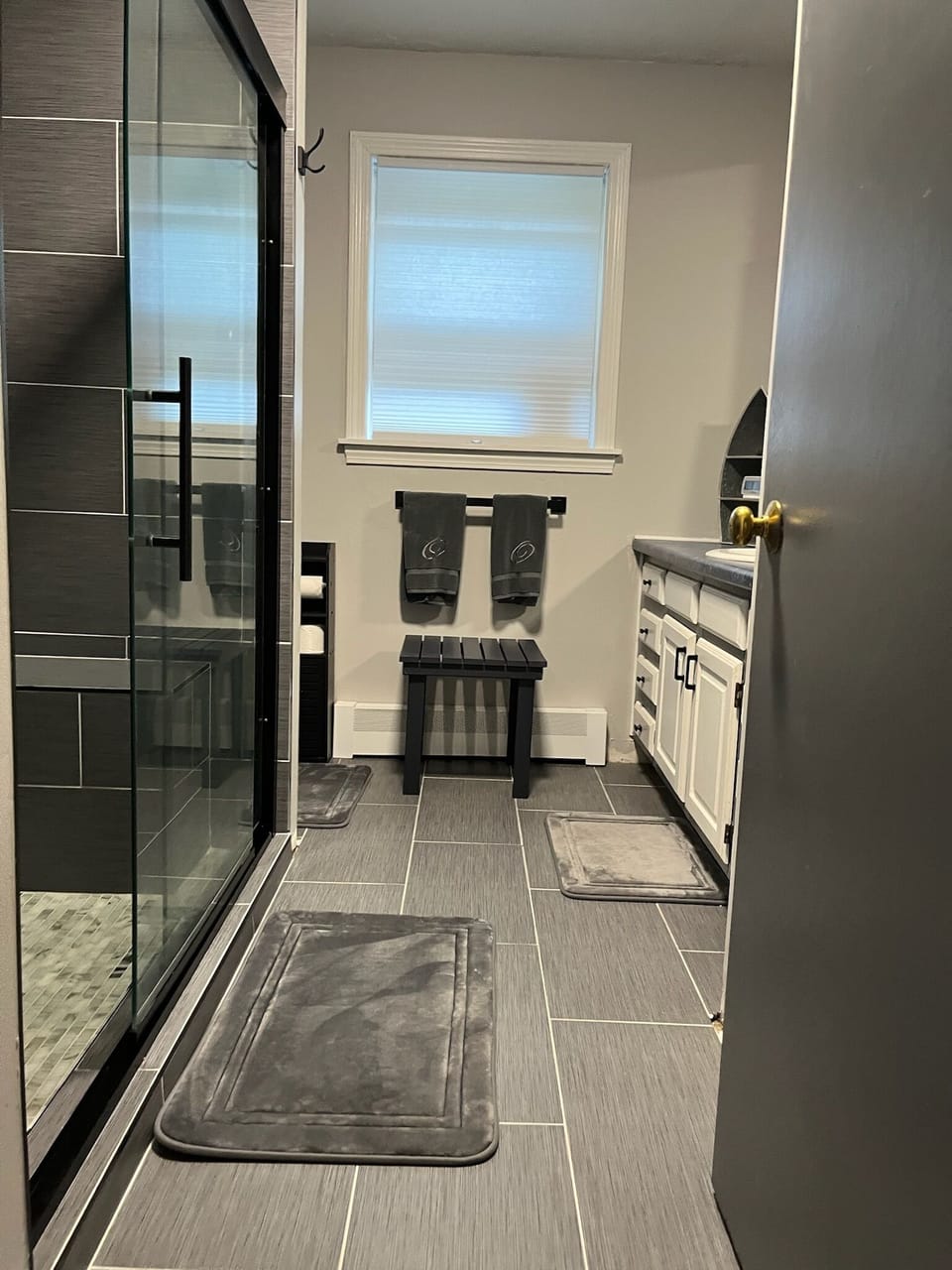Main floor bathroom walk-in shower