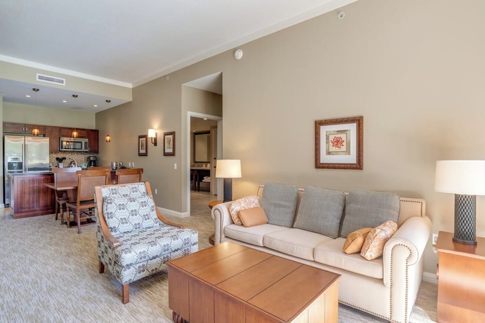 Elegant open-concept living space with kitchen, dining, and comfort. HKK-108