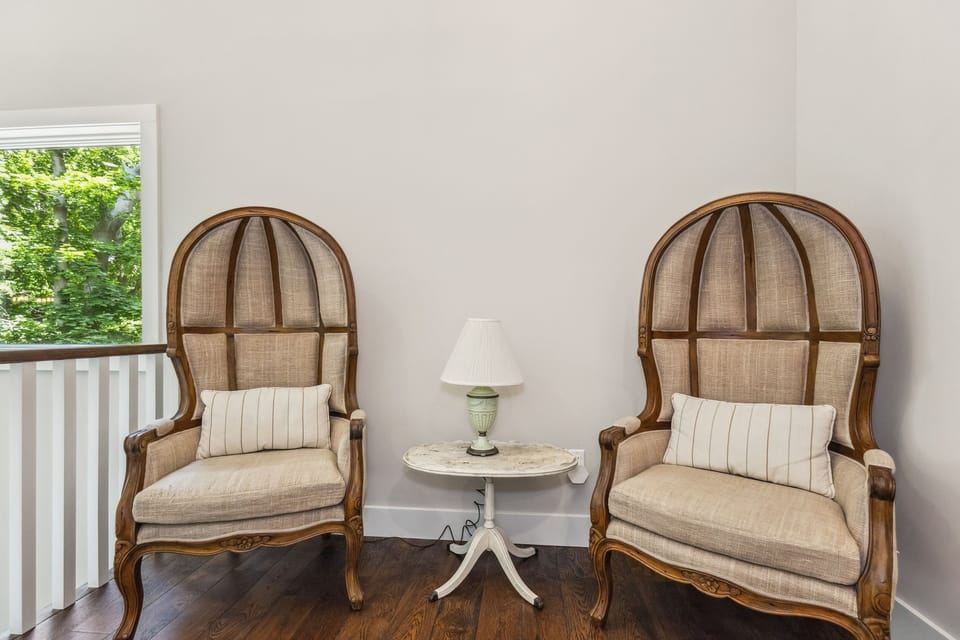 Charming seating area in upstairs landing