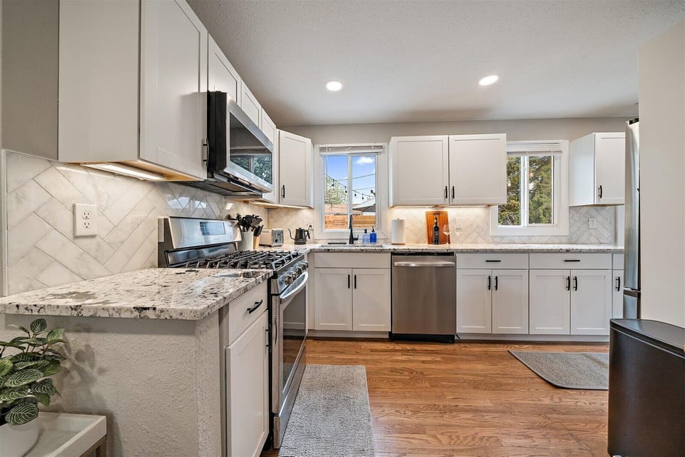 Fully stocked kitchen
