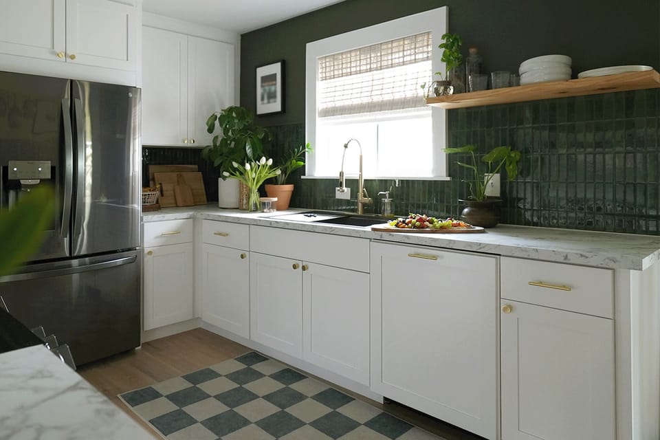 Full kitchen with appliances and essentials