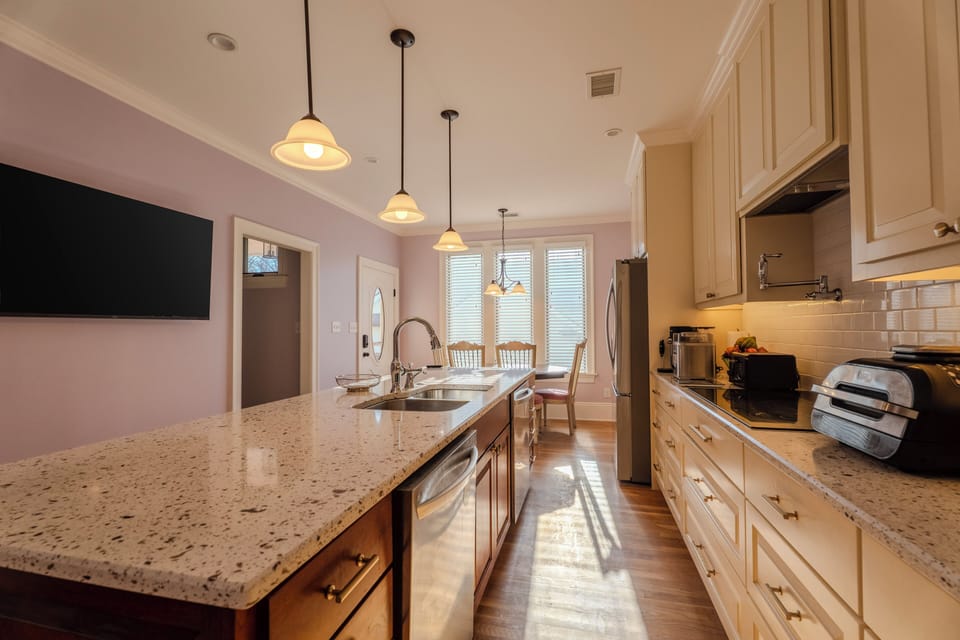 The Oaks Gourmet Kitchen with two (2) dishwashers, double oven and cooktop.  Optional Private Chef is available upon request to prepare a special meal or meals if desired.