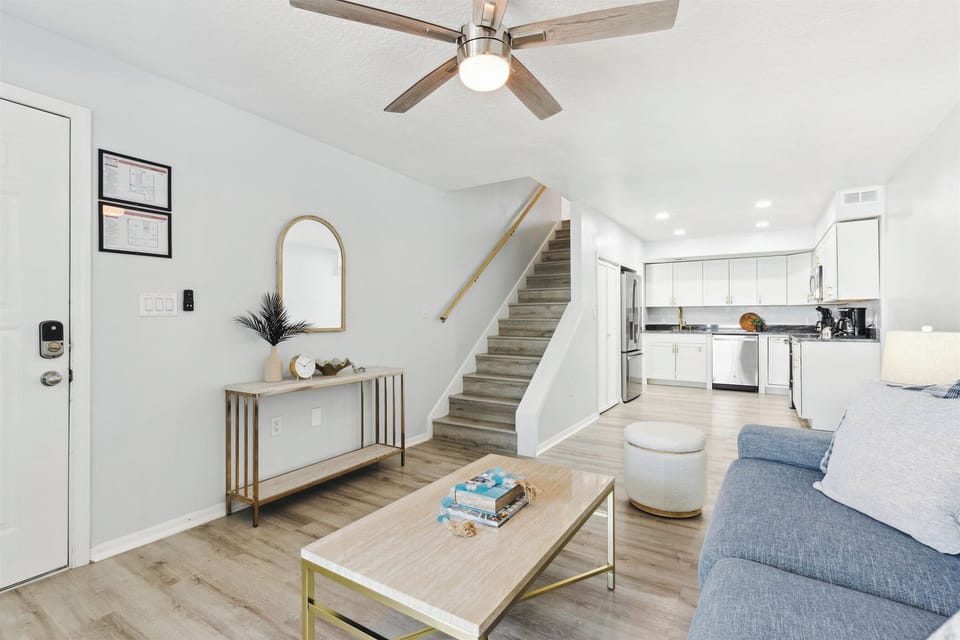 Two-story house with an upstairs