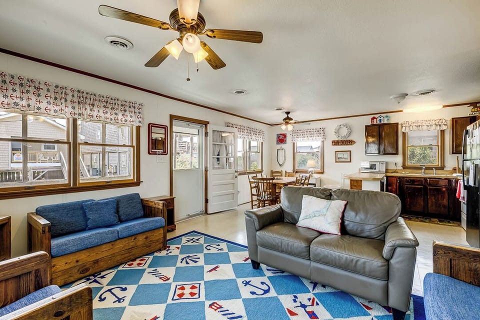 Main-Level Living Room with Deck Access