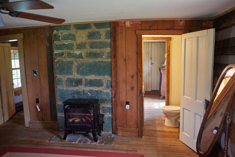 Bedroom door to bathroom