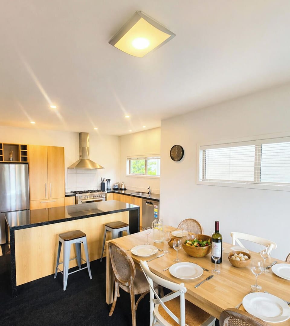 A fully equipped kitchen with island bench - everything you need to cook up a feast