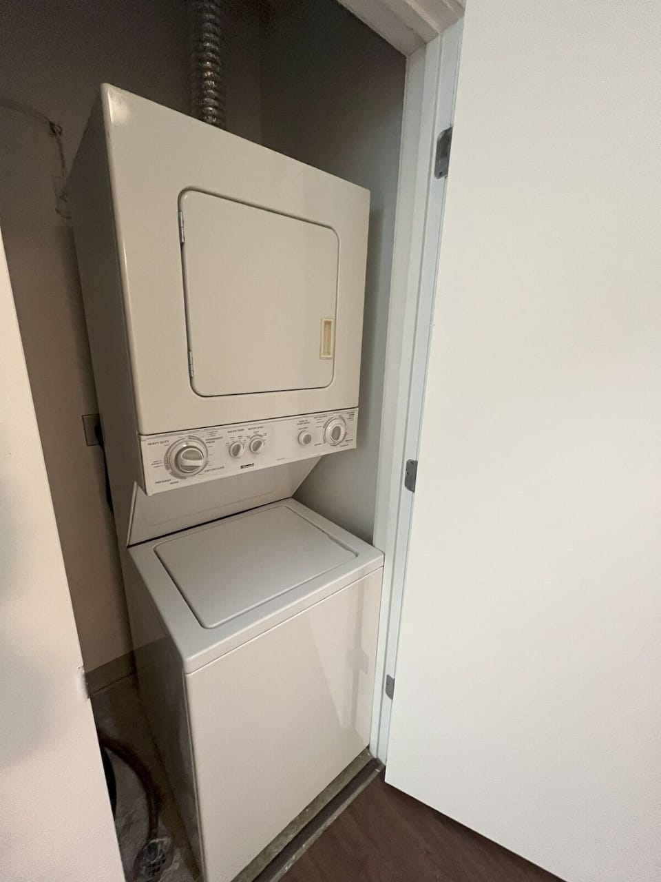 In Unit W/D with detergent provided