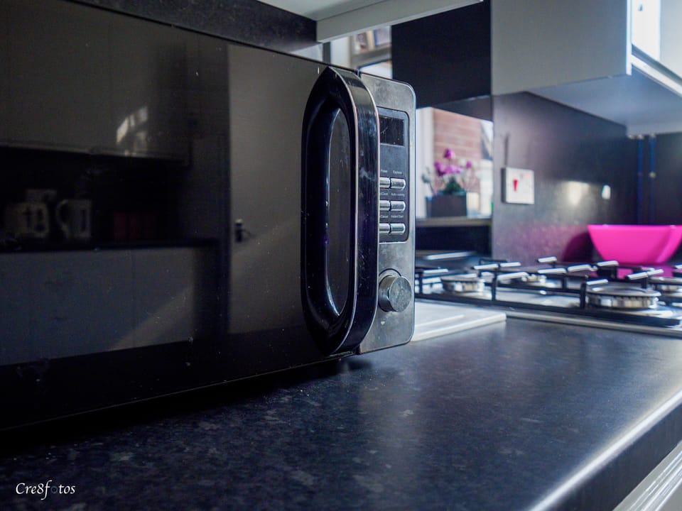Shared fridge, microwave