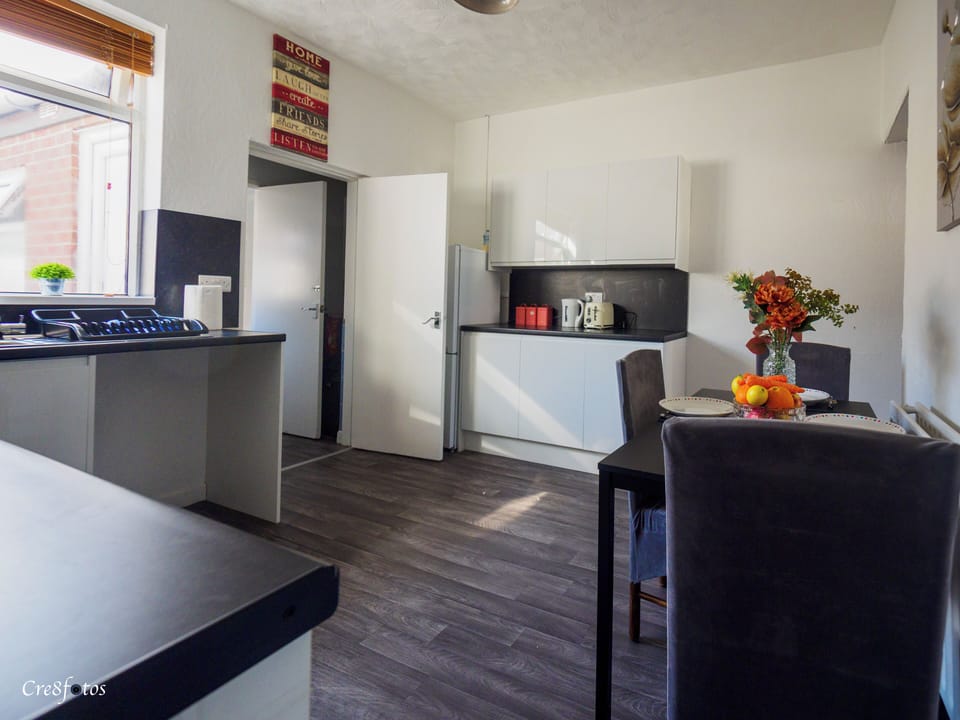 Shared fridge, microwave