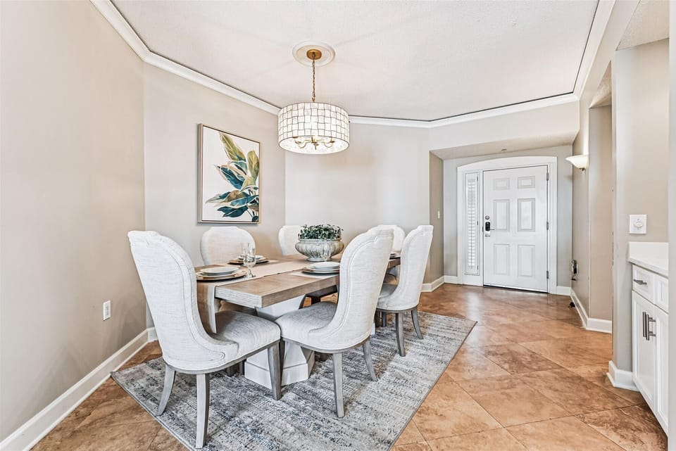 Formal Dining Table with Seating for Six at 6208 Hampton Place