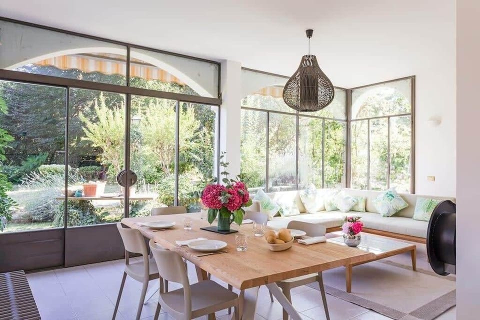 Villa, 2 Double Beds, Patio, Garden View (Villa Lesa) | Dining room