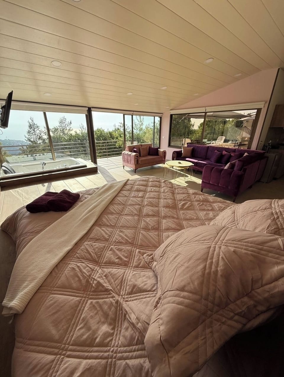 Luxury Apartment | Living area | Fireplace