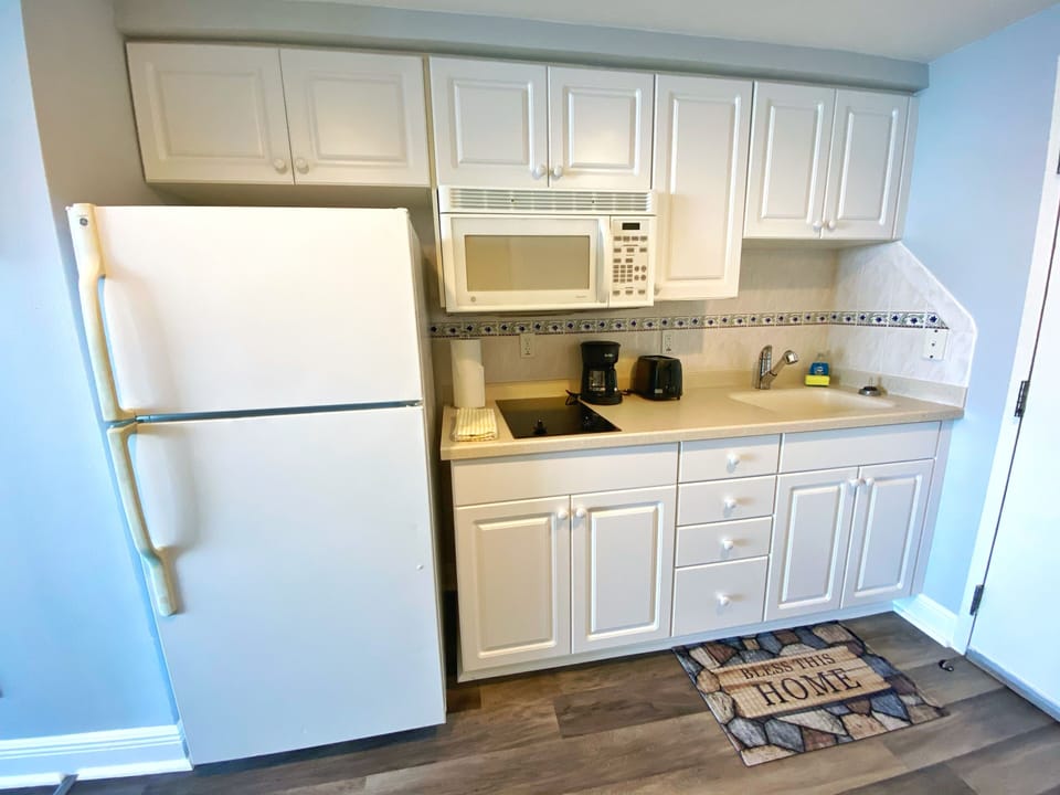 Fully equipped kitchen for all your cooking needs.