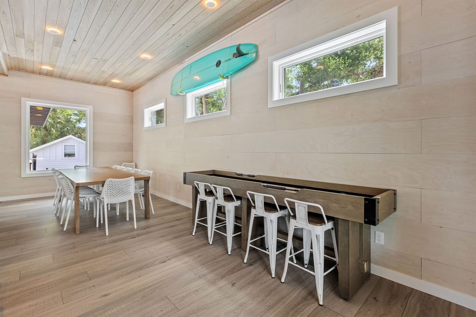 Dining and Shuffleboard - WhatUp Beach! | 26 22nd Ave | Isle of Palms, SC | IOP Escapes